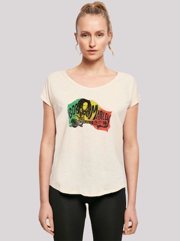 T-shirt 'Bob Marley' F4NT4STIC en beige : devant