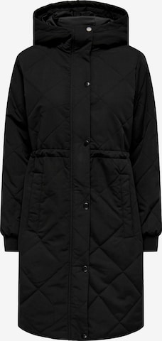 JDY Between-seasons coat 'Diana' in Black: front