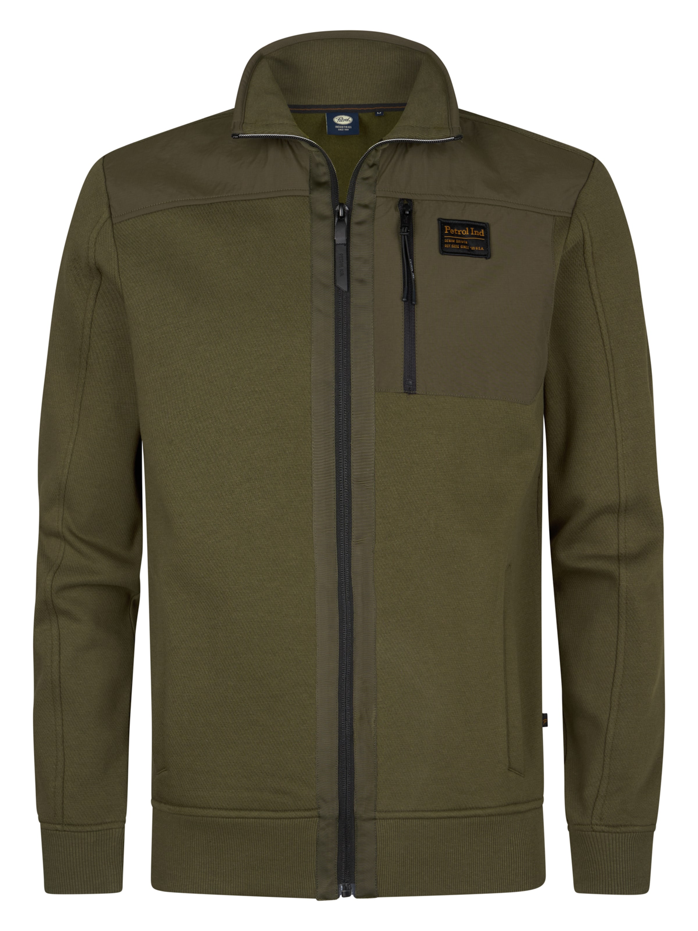 Petrol Industries Trui in Groen: voorkant