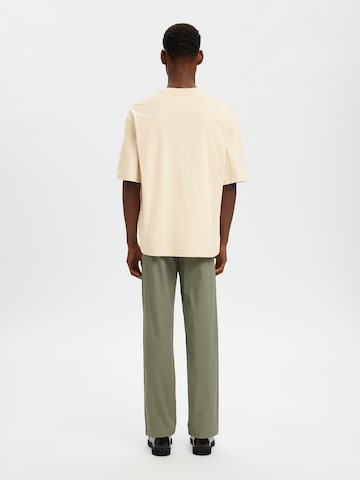 SELECTED - Camiseta 'SLHWILL' en beige