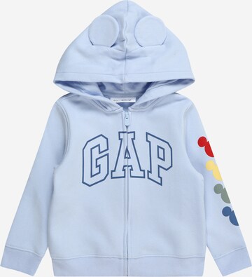 GAP Кофта на молнии в Синий: спереди