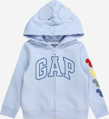 GAP - Sudadera con cremallera en azul: frente