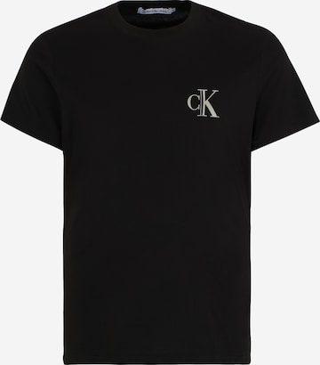 Calvin Klein Jeans Plus Shirt in Zwart: voorkant