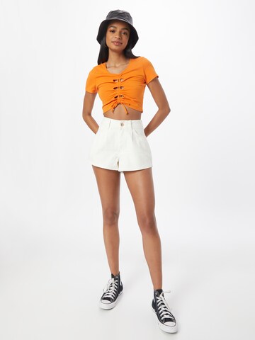 River Island Regular Shorts in Weiß