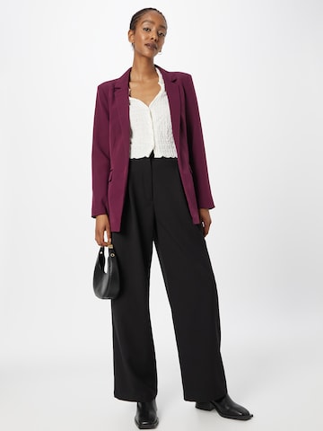 PIECES - Blazer 'Bozzy' em roxo