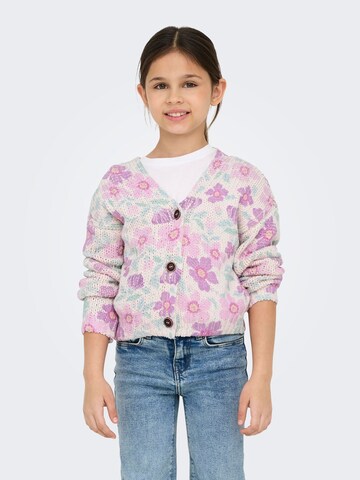 ONLY GIRLS Gebreid vest in Grijs: voorkant