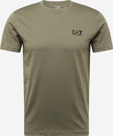 T-Shirt EA7 Emporio Armani en vert : devant