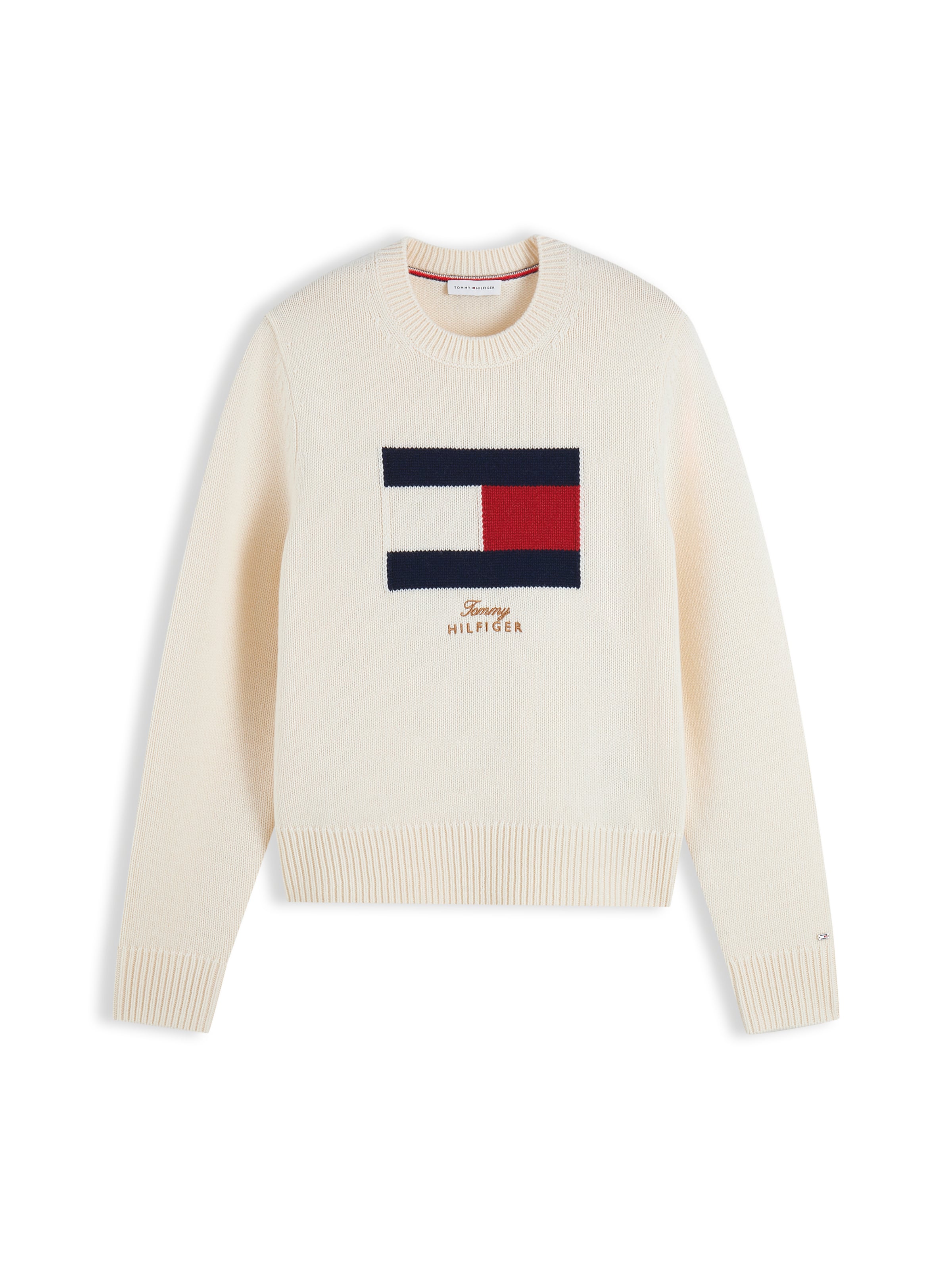 TOMMY HILFIGER Πουλόβερ σε μπεζ: μπροστά