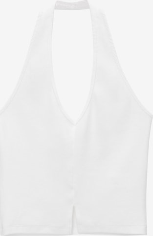 Pull&Bear Top in Wit: voorkant