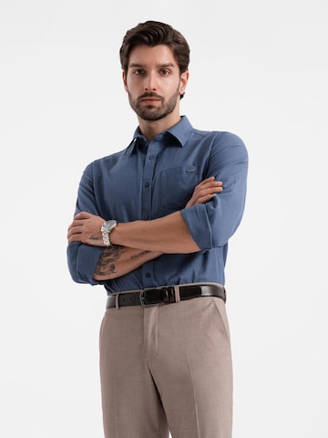 Ombre Regular fit Button Up Shirt 'OM-SHCS-0147' in Blue