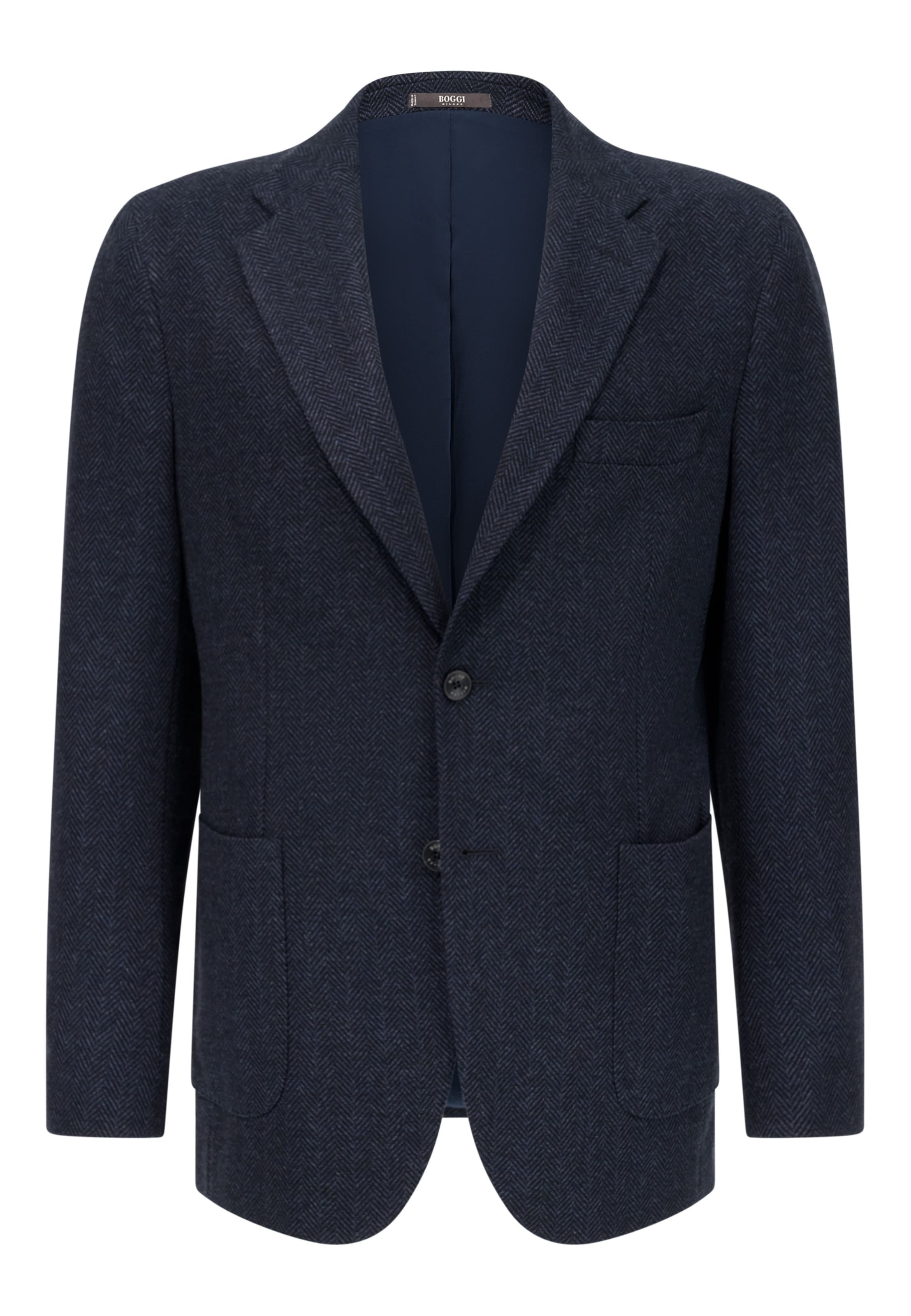Boggi Milano Slim fit Blazer in Blue: front