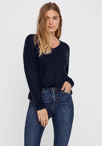 VERO MODA Sweater 'Lefile' in Blue: front
