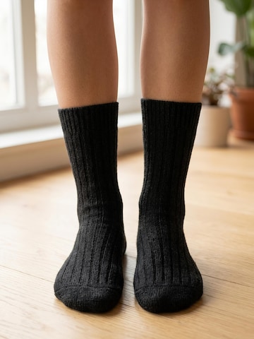 sockenkauf24 Sokken 'Norweger Wollsocken' in Zwart