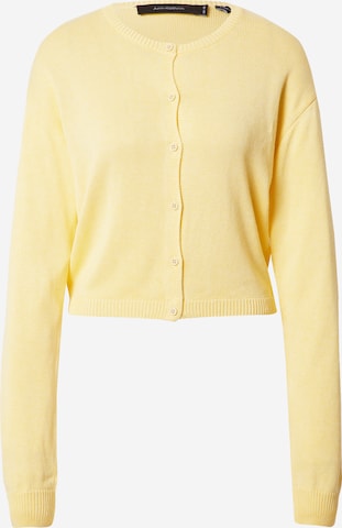 NU-IN Knit Cardigan in Yellow: front