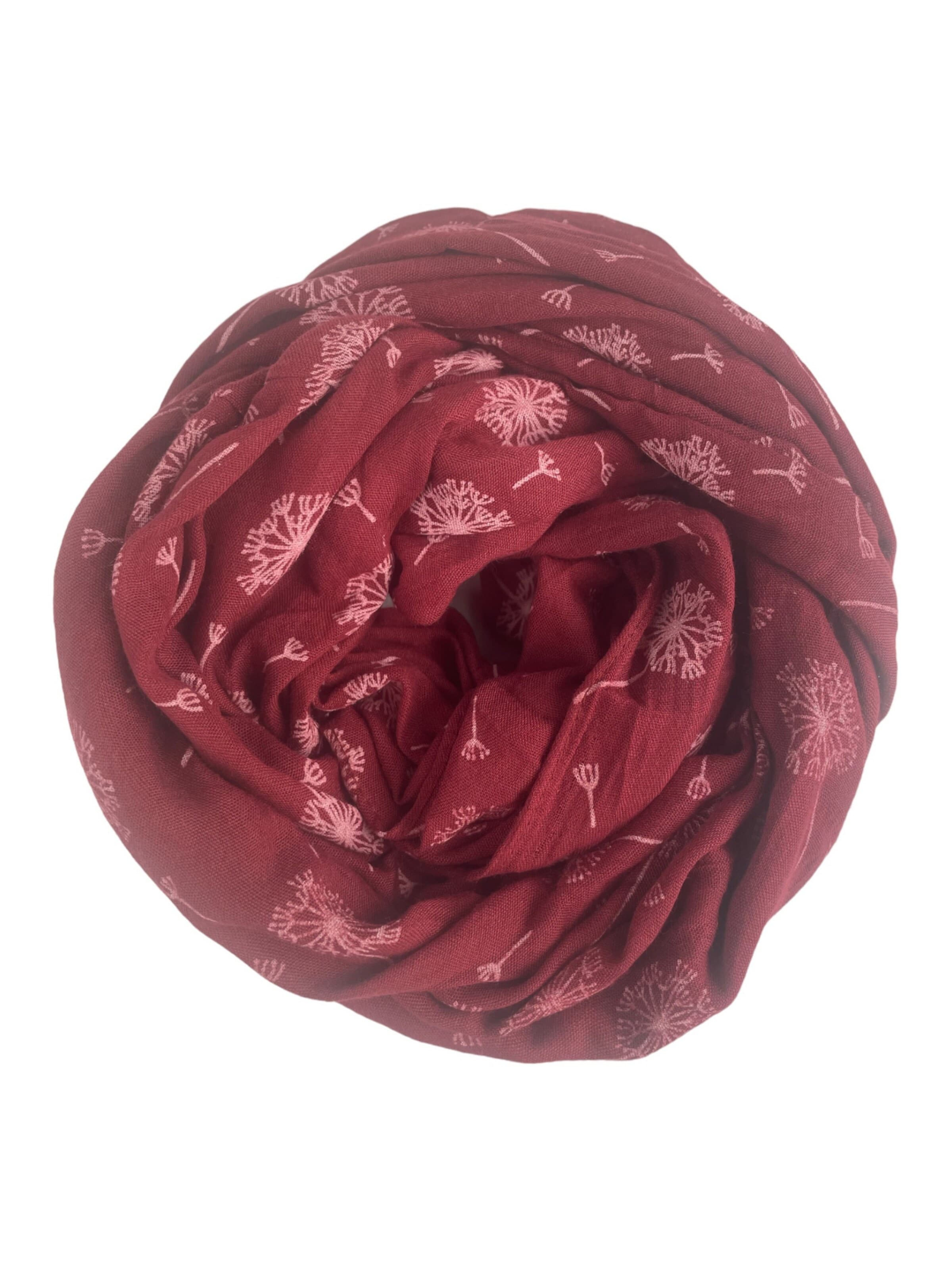 Kumixi Schlauchschal 'Pusteblume'‌‌‌ in Rot: Vorderseite