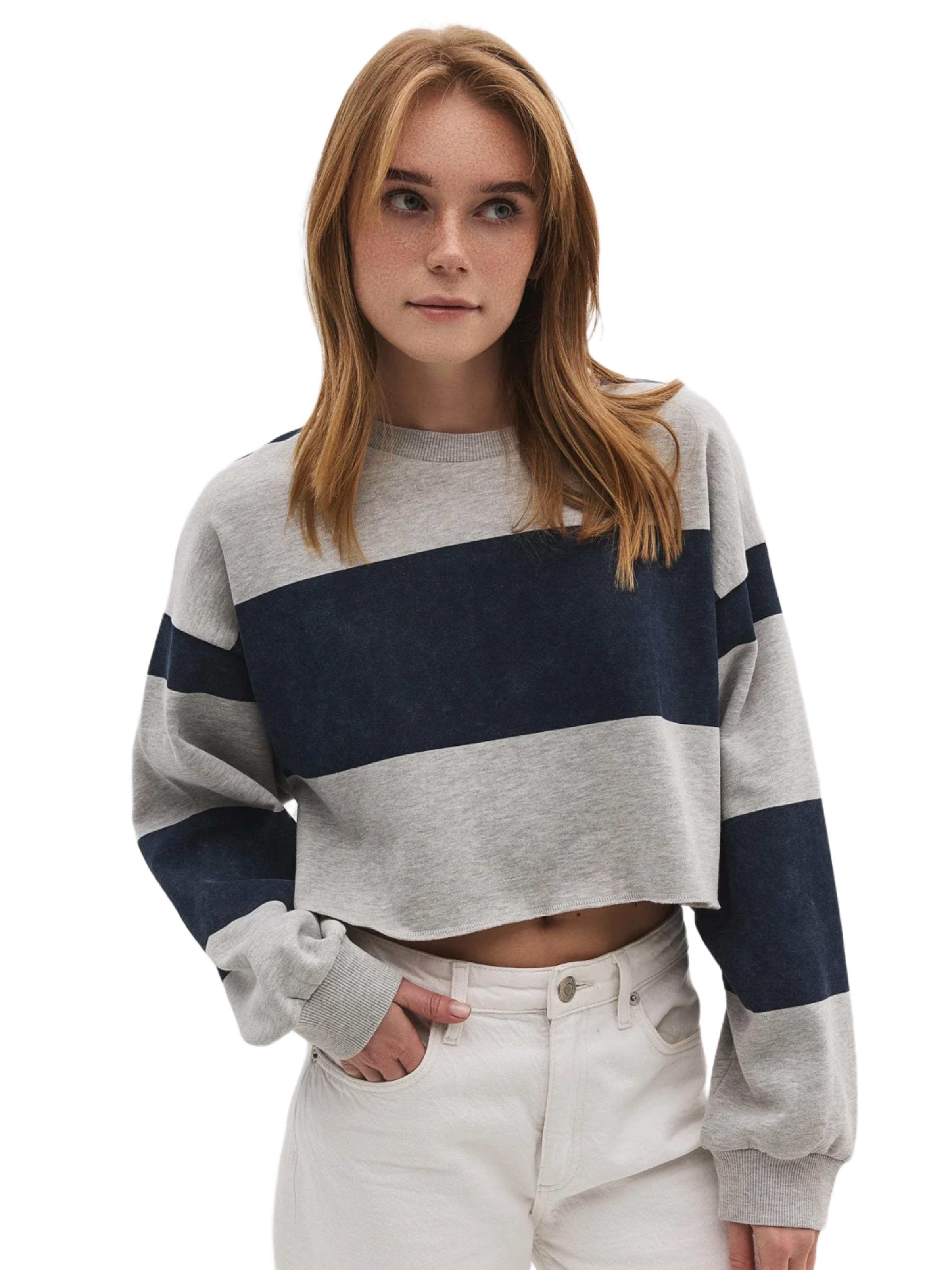 No Matter What Sweatshirt in Blauw: voorkant