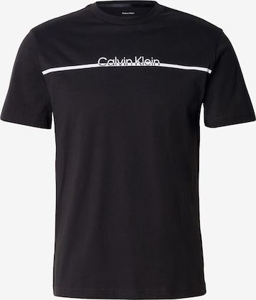Maglietta di Calvin Klein in nero: frontale