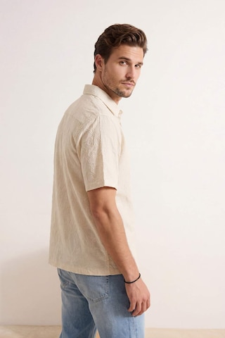 Trendyol Regular fit Button Up Shirt in Beige