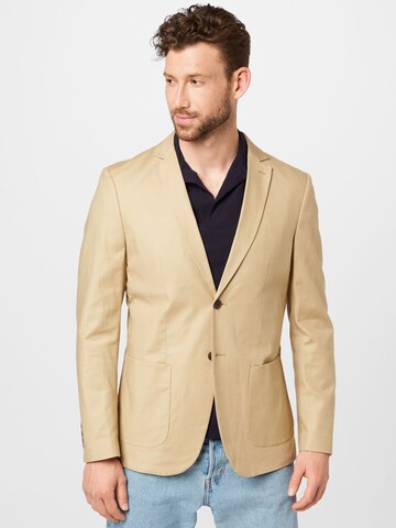 SELECTED HOMME - Ajuste regular Chaqueta saco en marrón: frente