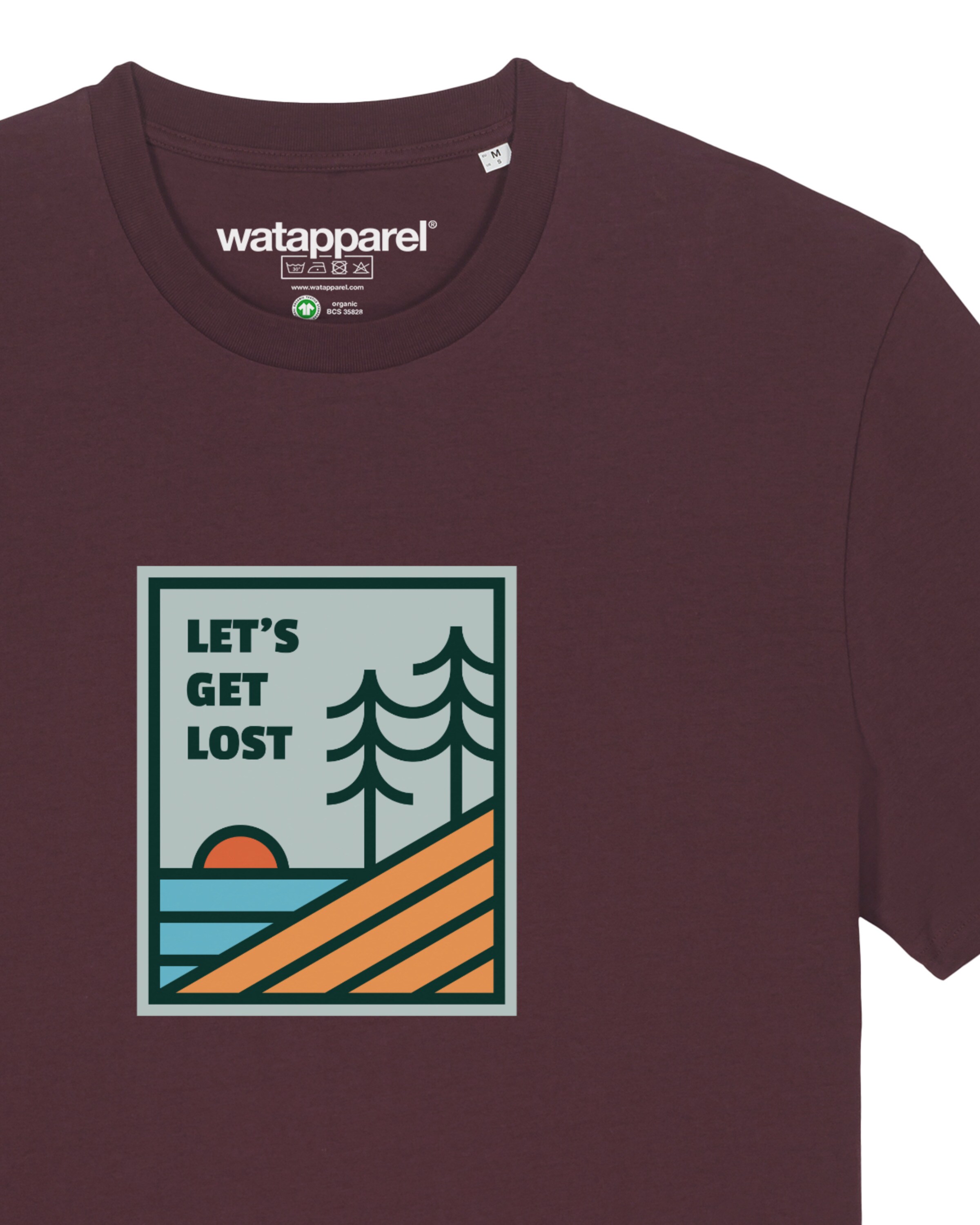 Maglietta 'Let's Get Lost' di Watapparel in rosso