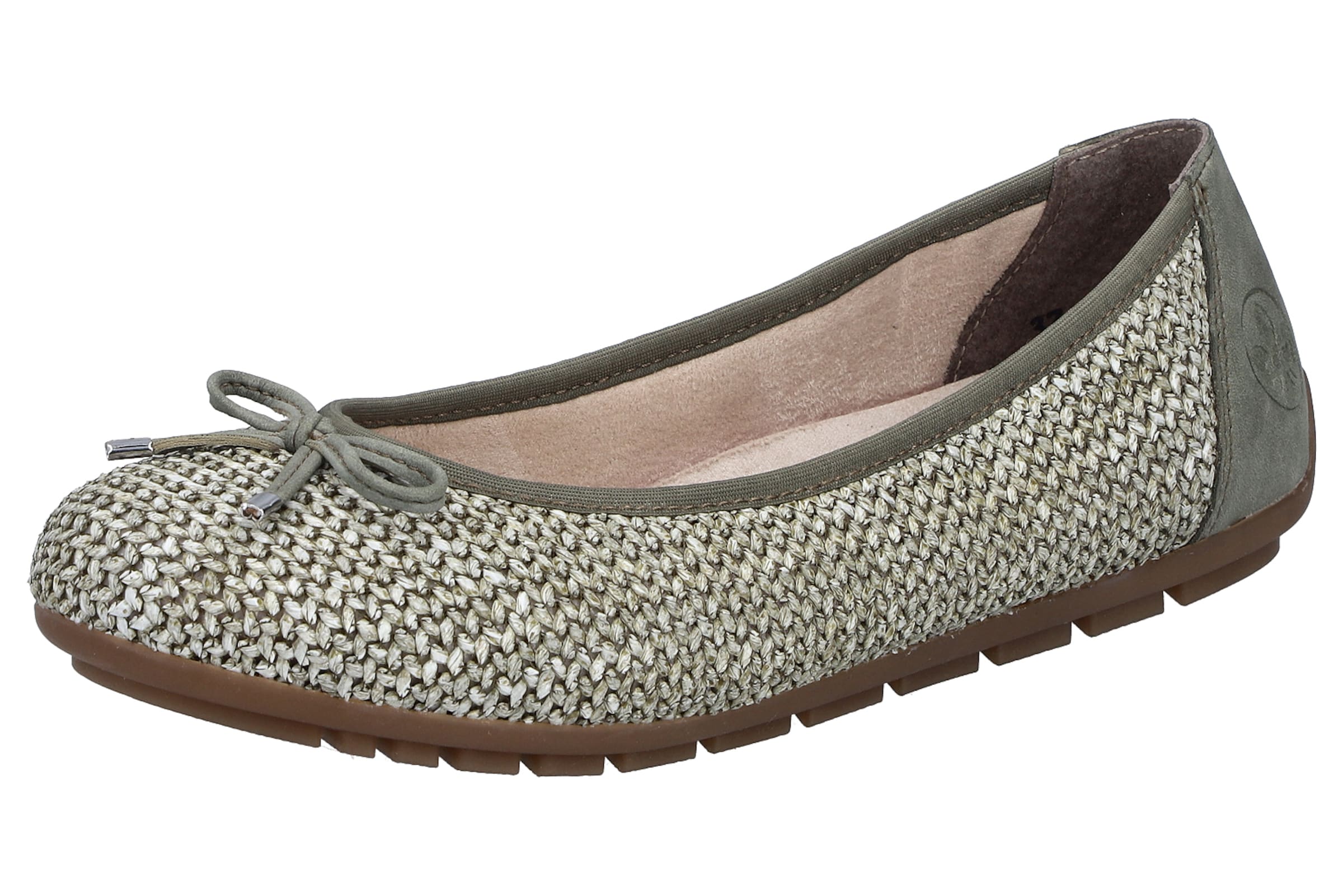 Ballerines '43850' Rieker en vert : devant
