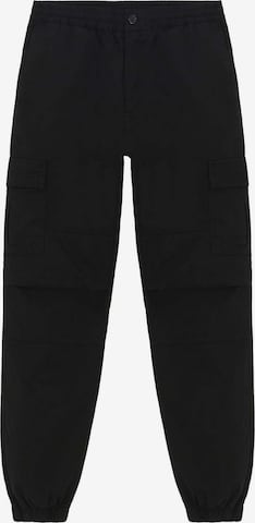 Pantalon cargo IUTER en noir : devant
