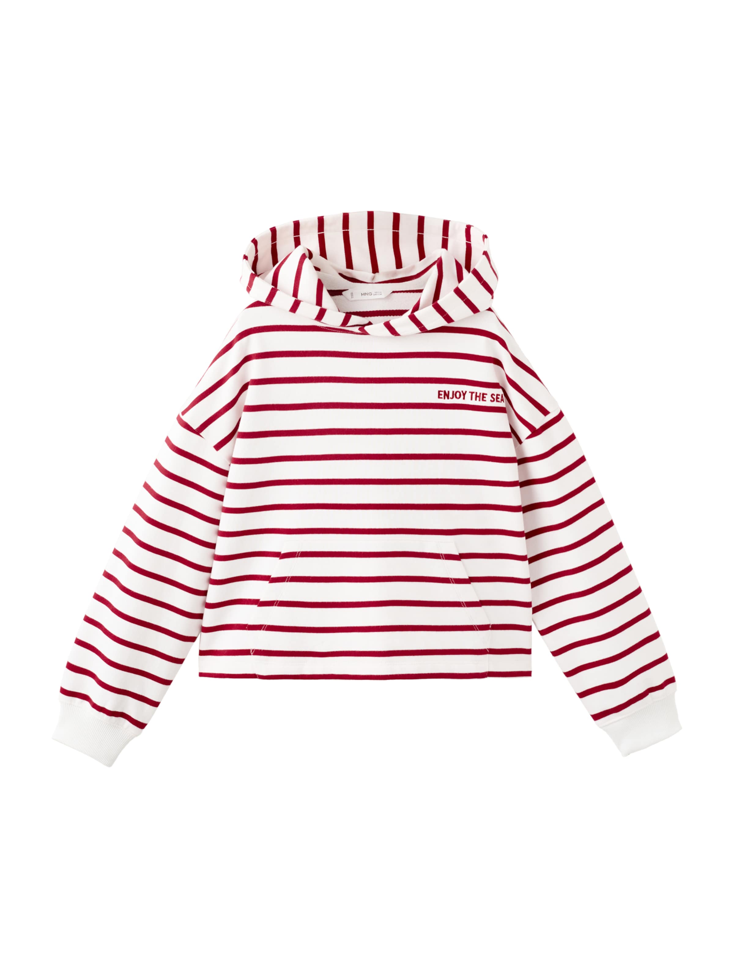 MANGO KIDS Sweatshirt 'ENJOY' i rød: forside