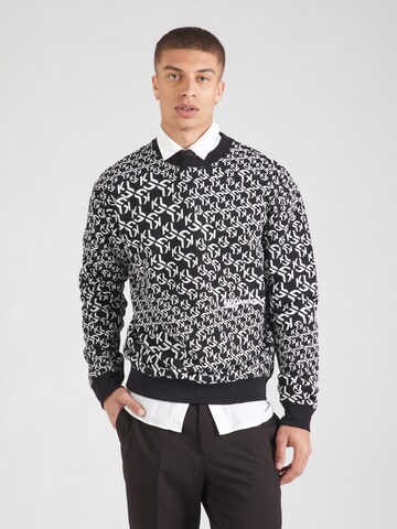 KARL LAGERFELD JEANSSweater majica - crna boja: prednji dio