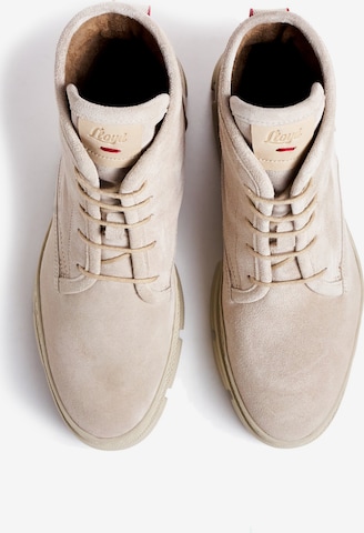 LLOYD Lace-Up Ankle Boots in White