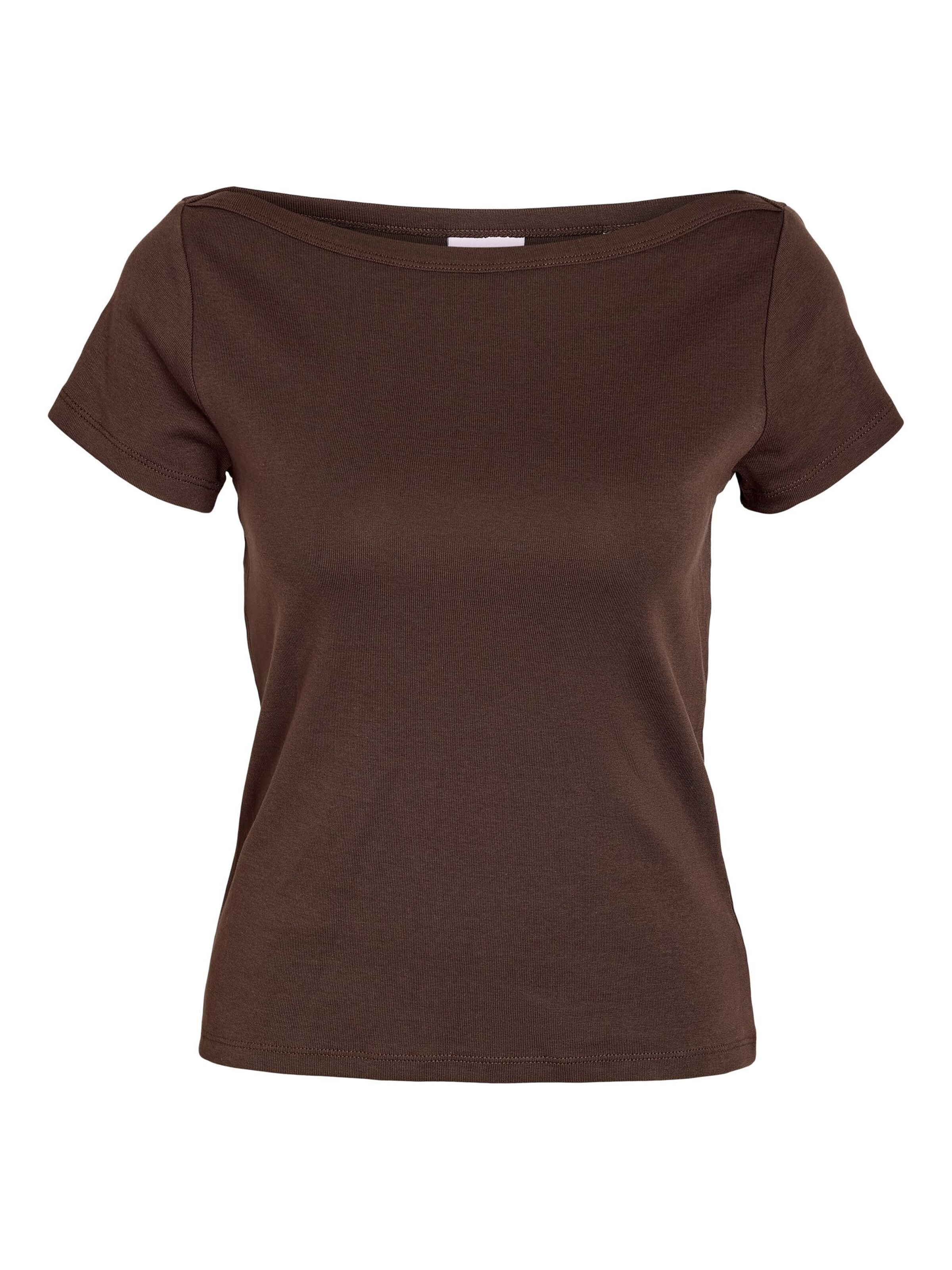 T-shirt Noisy may en marron : devant