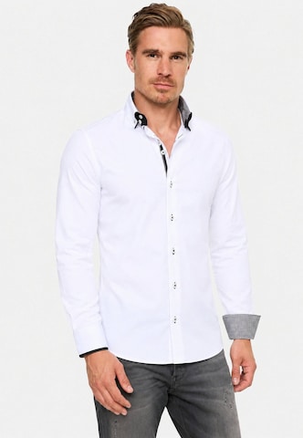 Chemise Rusty Neal en blanc : devant