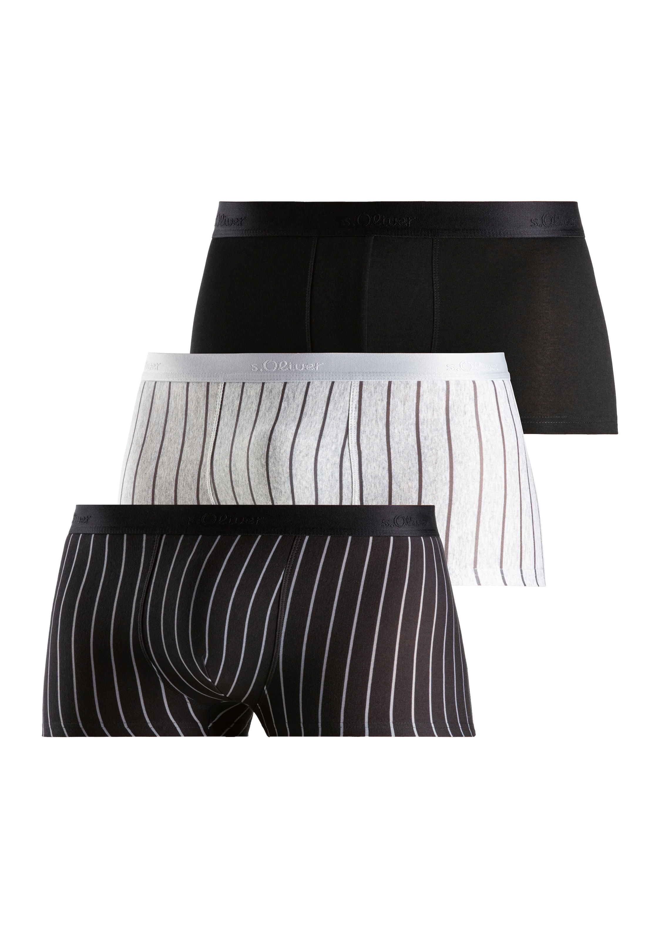 juoda s.Oliver Boxer trumpikės 'Hipster': priekis