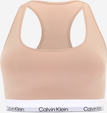 Calvin Klein UnderwearGrudnjak - bež boja: prednji dio