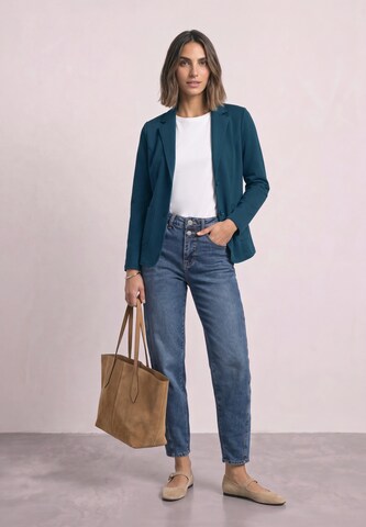 STREET ONE Basic Blazer in Unifarbe in Blau