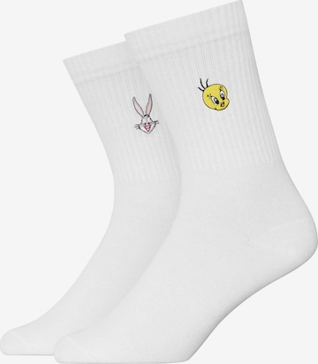 SNOCKS Sokid, värv valge: eest vaates