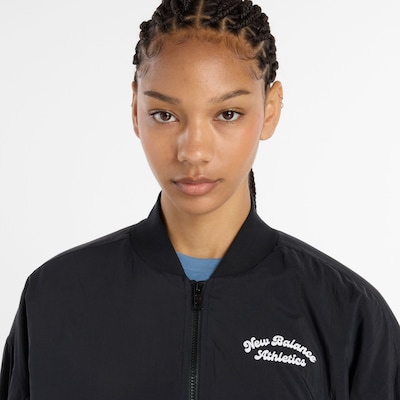 new balance Veste mi-saison en noir, Vue avec produit