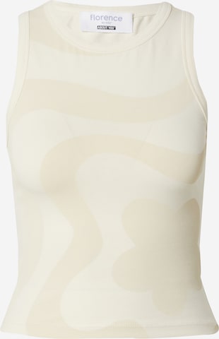 florence by mills exclusive for ABOUT YOU Top 'Dahlia' in Beige: voorkant