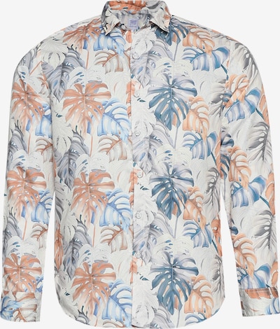 Campus Sutra Koszula 'Ibrahim' w kolorze ecru / jasnoniebieski / ciemny niebieski / jasnoszary / jasnopomarańczowym, Podgląd produktu