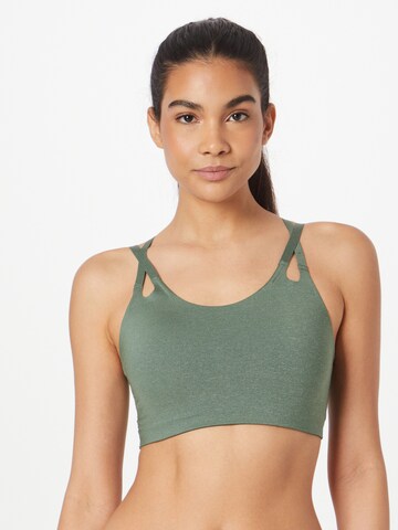 ADIDAS SPORTSWEAR Bustier Sport-BH 'Luxe Studio Light-Support Fire' in Grün: Vorderseite