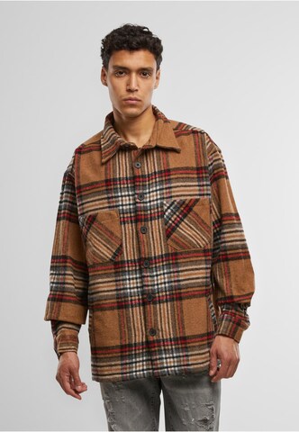 2Y Premium Regular fit Button Up Shirt in Brown: front