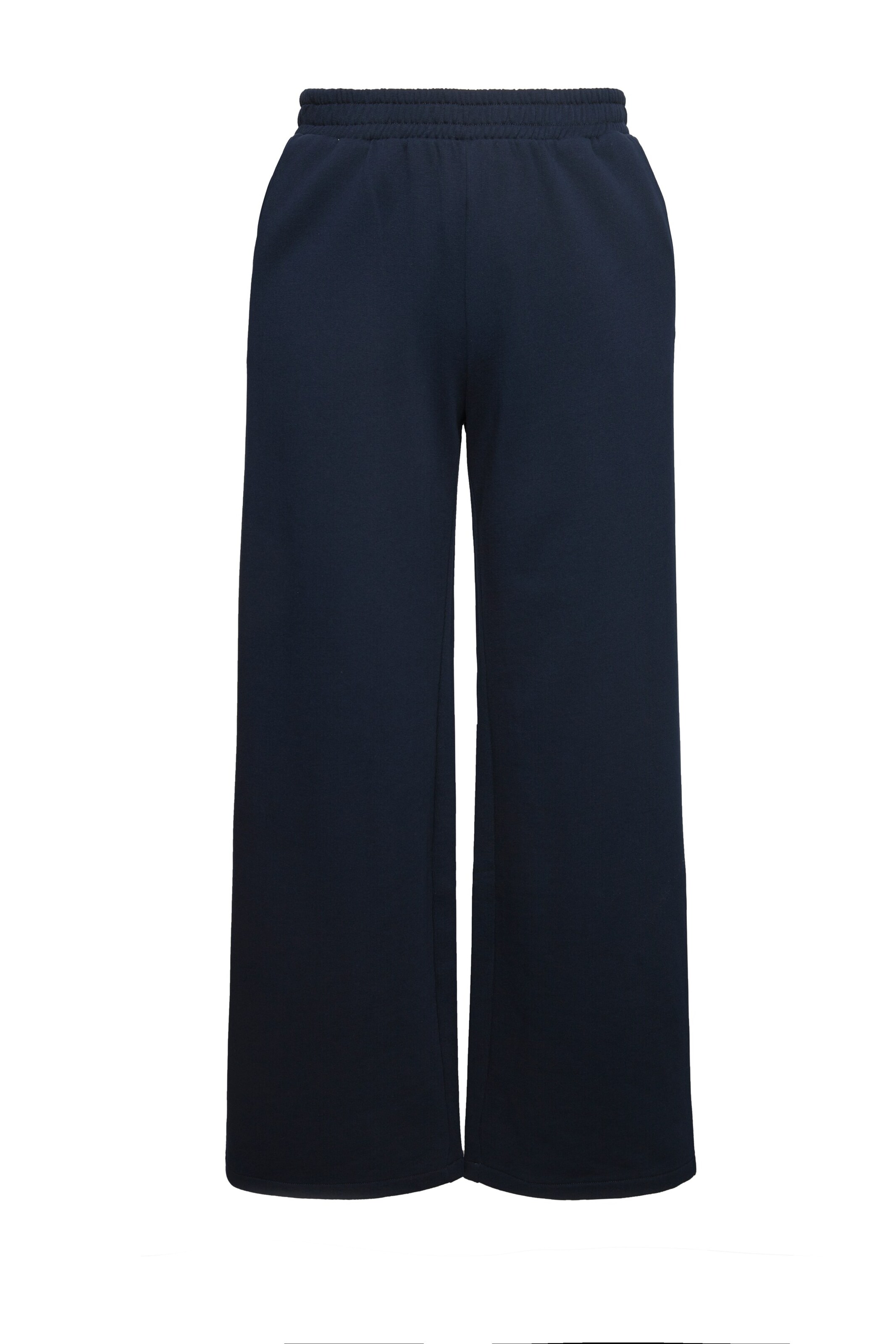 Ulla Popken Wide Leg Hose in Blau: Vorderseite