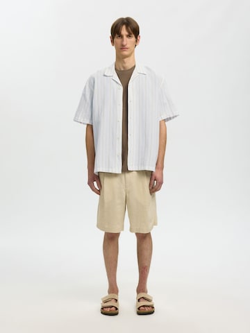 Fit confort Chemise 'SLHClay' SELECTED en blanc