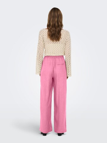 Wide Leg Pantalon 'TOKYO' ONLY en rose