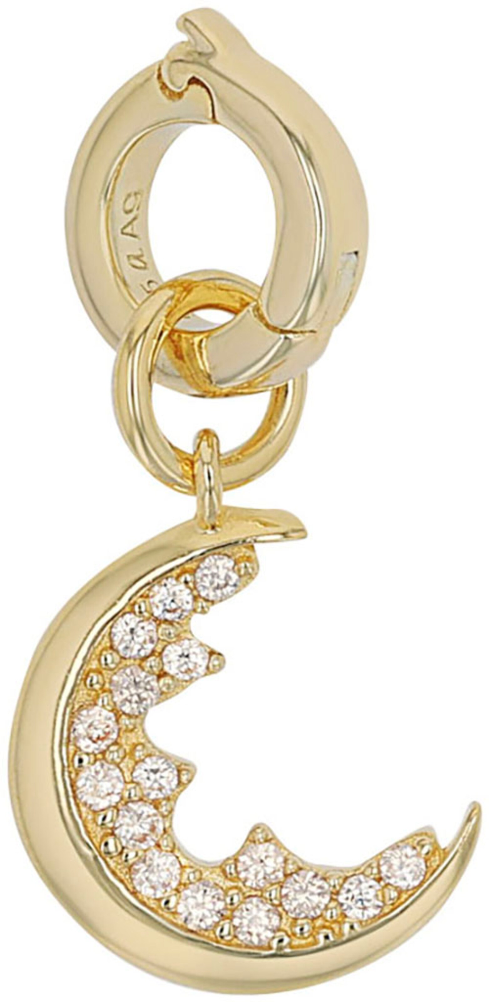 AMOR Pendant in Gold: front