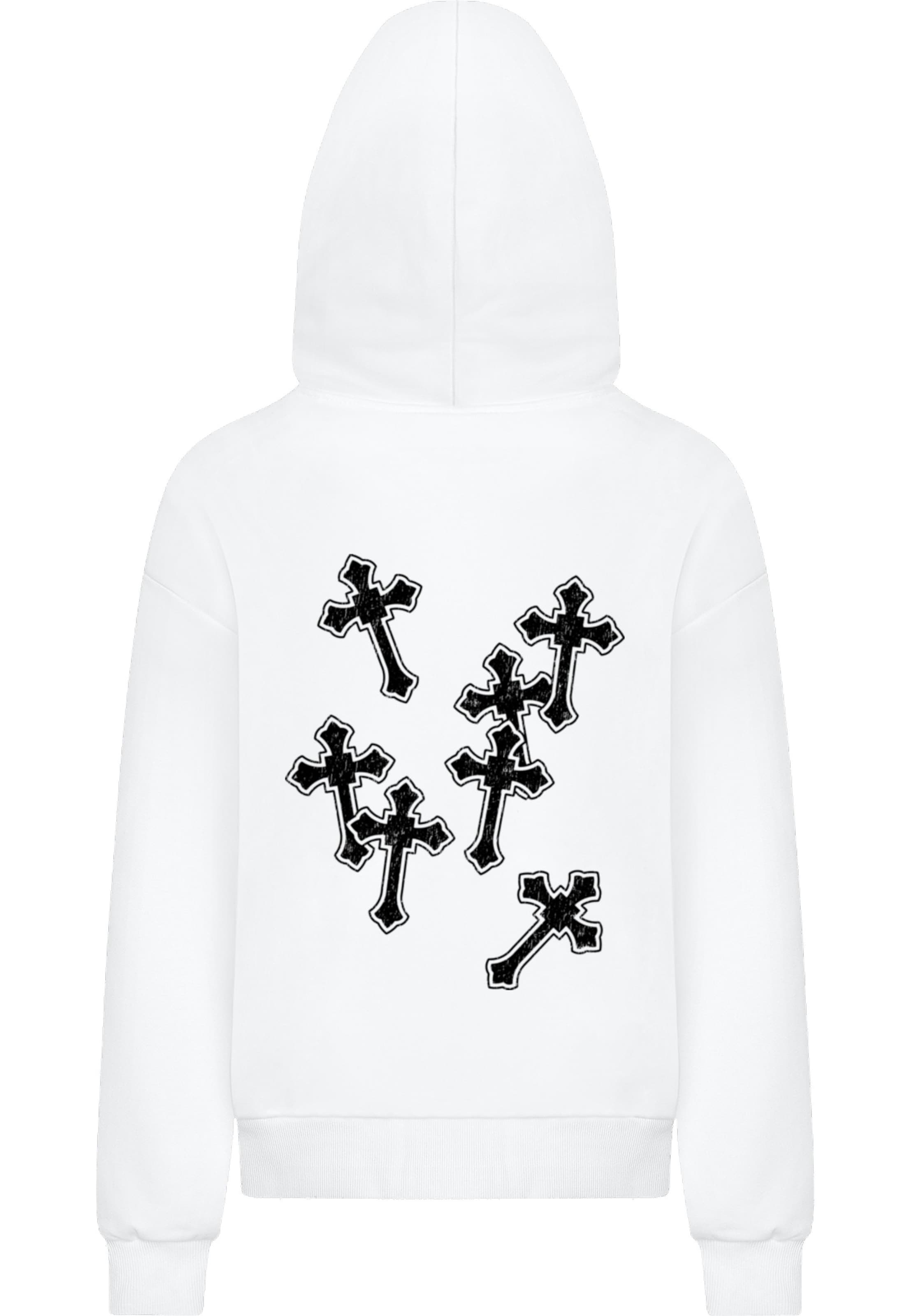 Sweat-shirt 'Believe In Strength' Mister Tee en blanc