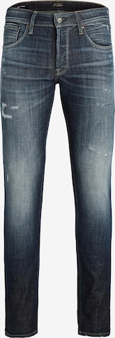 Coupe slim Jean 'Glenn' JACK & JONES en bleu : devant