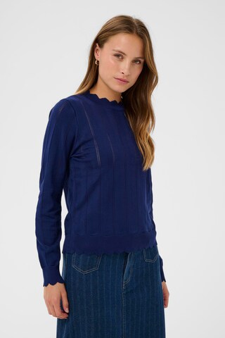 SAINT TROPEZ Pullover 'ObetteSZ' in Blau: Vorderseite