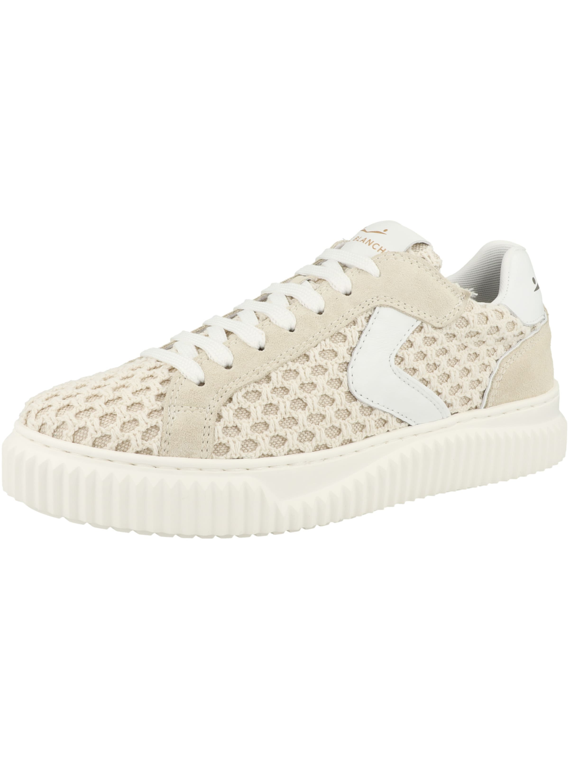 Voile blanche Sneakers laag 'LIPARI' in Beige: voorkant