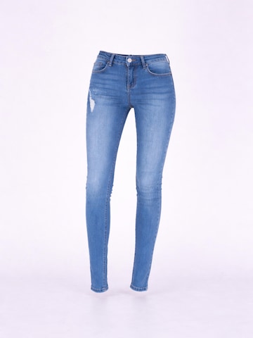 Fraternel Skinny Jeans 'Fraternel Damen Jeans Hose skinny used relaxed fit Hellblau H058' in Blue: front