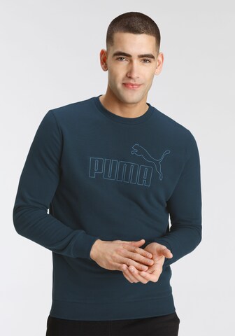 PUMA Athletic Sweatshirt in Blue: front